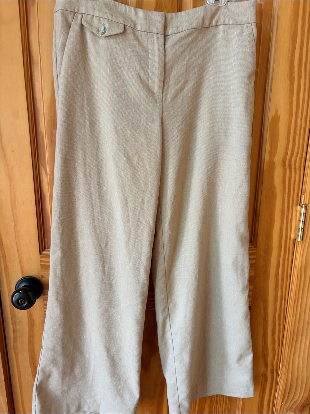 LOFT Beige/Tan Stretch Waist Pants